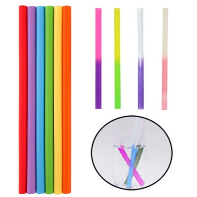 Color Changing Silicone Straw