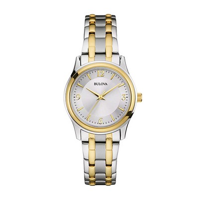 Bulova 98L218 TFX Pair Collection Ladies Watch - Silver and Gold