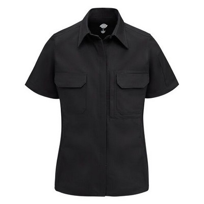 Dickie's® Women's Tactical Short Sleeve Shirt - Black