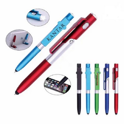 4" 1 Multifunctional Led Ball Point Stylus Pen