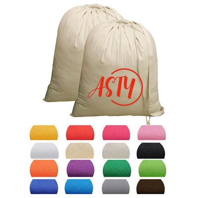 Canvas Laundry Bag With Drawstring