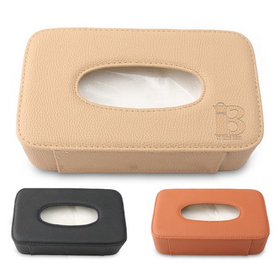 PU Leather Tissue Holder for Car
