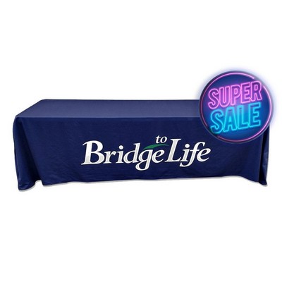 8' Custom Printed Table Throw - 1 or 2 Color Print
