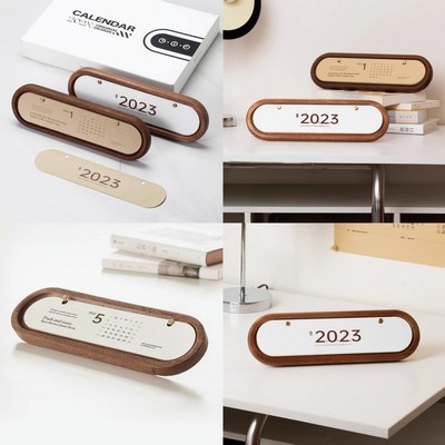 Ornament Wooden Desk Calendar Rack