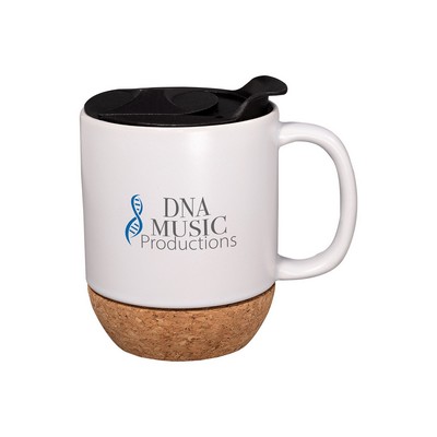 14 oz Ceramic Mug With Cork Base