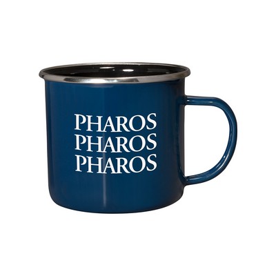 16.9 oz Iron And Stainless Steel Log Cabin Mug