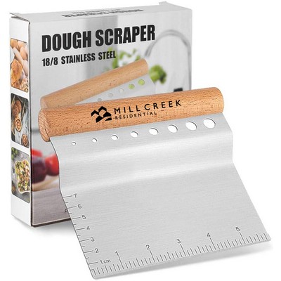 8 holes Dough Scraper Chopper Stainless Steel with Herb Stripper
