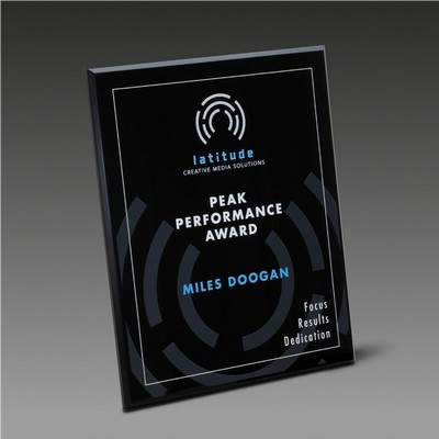 9" x 11" Border Plaque™ Black