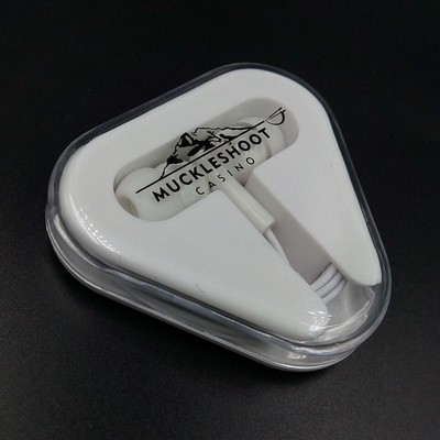 Ear Buds In Triangle Case
