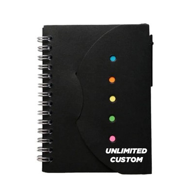 Kraft Combination Sticky Notes Spiral Notebooks