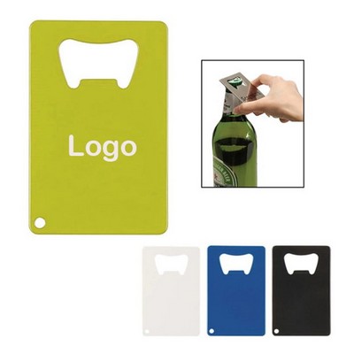 Credit Card Brushed Finish Bottle Opener