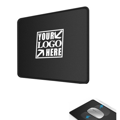 Mouse Pad W/ Non-Slip Rubber Base with Stitched Edges