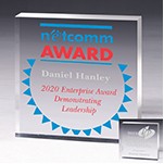 Square Acrylic Paperweight - 3" x 3" x 3/4"- 2047L (Laser)