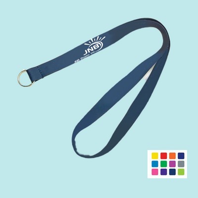 Custom Metal Split Ring Lanyard with Safety Breakaway