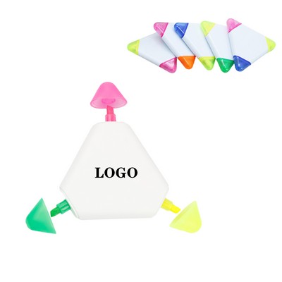 Multi Color Mini Tri Highlighter