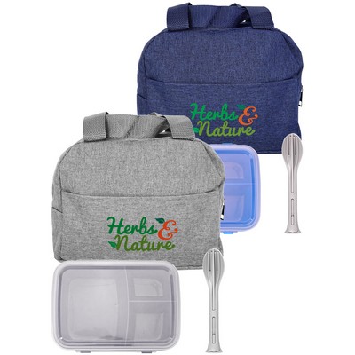 Handy Heathered Lunch To Go Set