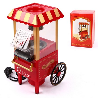 Popcorn Machine W/Retro Cart Shape