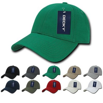 Decky Low Profile Structured Cotton Baseball Cap