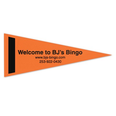 Colored Felt Pennant w/ Screened Strip (4"x10")