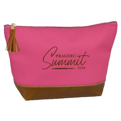 Zippered Pouch w/Cuff (18 Oz. Natural Canvas)