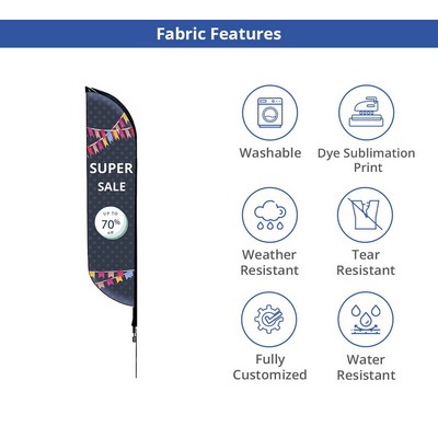 Feather Flag - Mesh Package with Cross Base with Water Bag