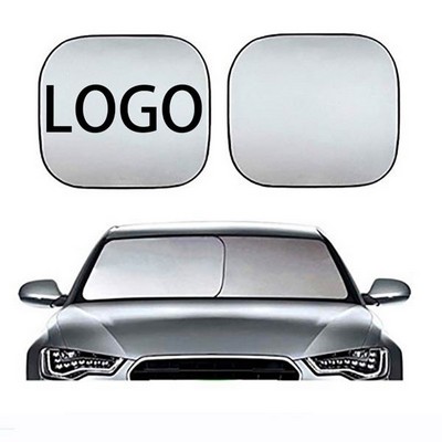 Foldable 2-Piece Car Windshield Sun Shade