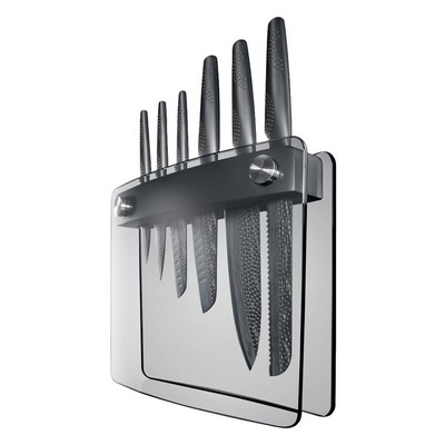 Cuisinepro Id3 7Pc Black Samurai Sakai Knife Block Set