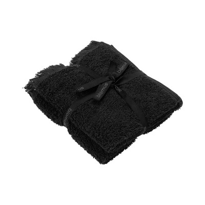 Blomus Frino 2 Fringed Organic Cotton Terry Guest Hand Towel Set