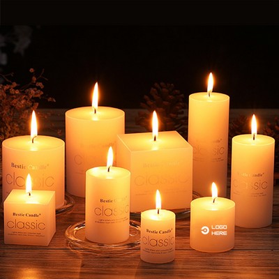 Smokeless Tasteless Pure White Candle