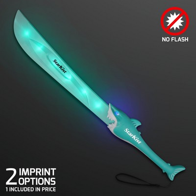 LED Shark Toy Sword, Machete Style - PRINTED