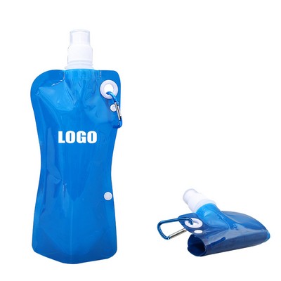 Snap Button Foldable Water Pack w/Carabiner