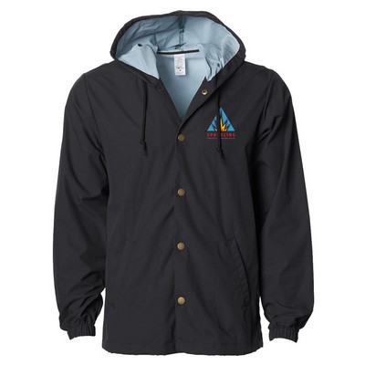 Independent Trading Co.® Water Resistant Hooded Windbreaker Jacket