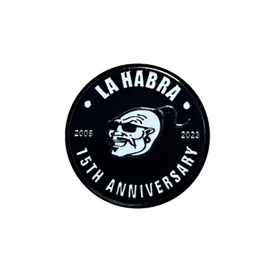 QUIKTURN Ultratone Circle Lapel Pin - 5 Day Production (3/4")