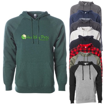 Independent Trading Co.® Unisex Blend Raglan Hooded Pullover