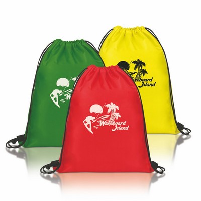 14" X 17" Lightweight Drawstring Budget Backpack