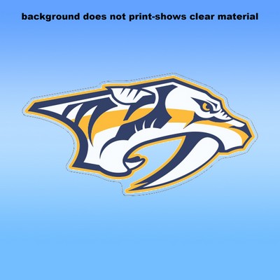 Clear Removable Glass Decals 7"X6.5") - Removeable. Repositionable. Custom Shape