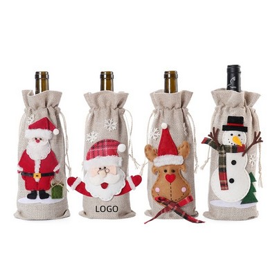 Christmas Wine Bags