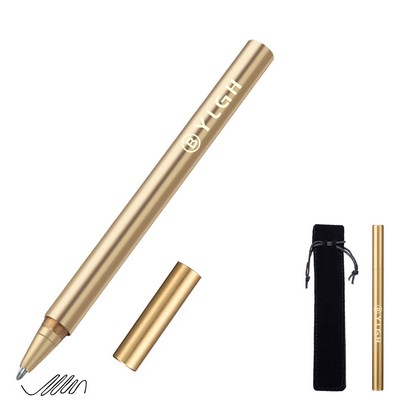 Round Brass Rod Barrel Pen