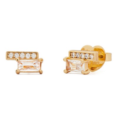 kate spade new york Precious Delights Delicate Studs - Clear/Gold