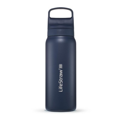 Lifestraw Go 24 Oz. Stainless Steel Filtered Water Bottle Aegean Sea