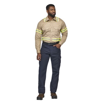 Bulwark® Men's Midweight FR Enhanced Visibility Uniform Shirt