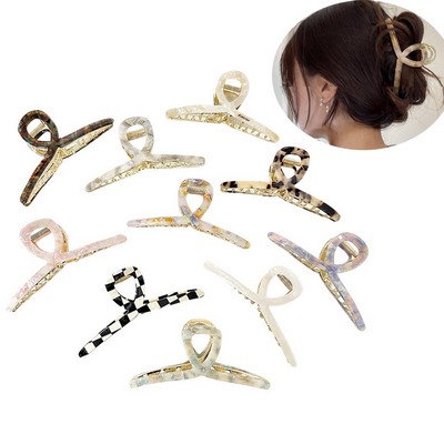 Big Metal Butterfly Claw Hair Clips for Women