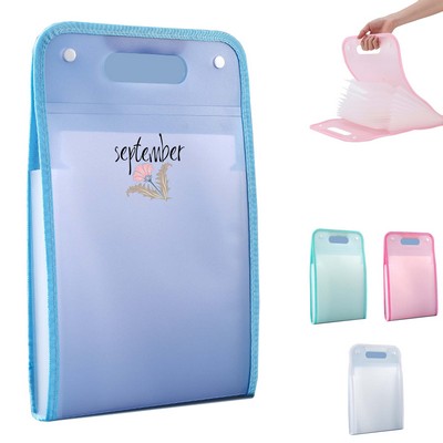 A4 Accordion Files Storage Folder With Handle