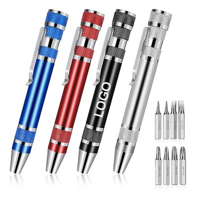 8" 1 Multitool Pocket Screwdriver Pen