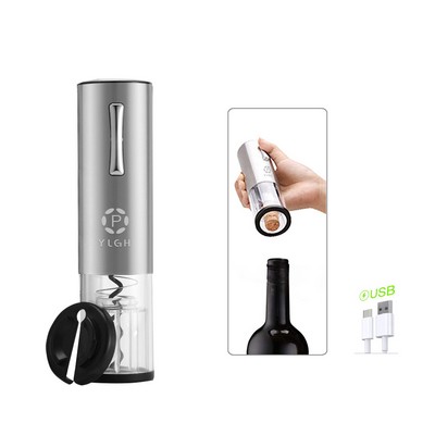 Rechargeable Electric Wine Opener With Foil Cut