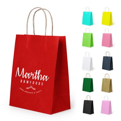 Kraft Paper Shopping Gift Tote Bag