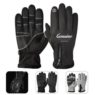 Touchscreen Fleece Waterproof Gloves