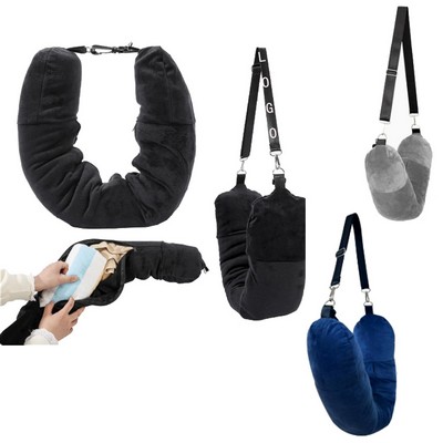 Soft Plush Filled Multifunctional U-Shaped Pillow