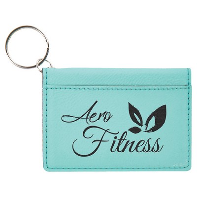Leatherette Keychain ID Holder