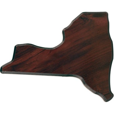 Walnut Finish State Plaque